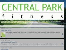 Tablet Screenshot of centralparkfitness.com